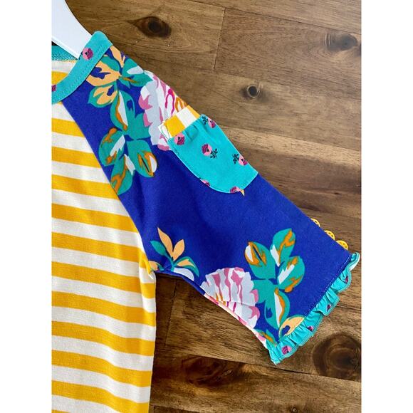 NWT Matilda Jane Moments With You School Days Short Sleeve Yellow Blue Top 4 - Picture 4 of 9